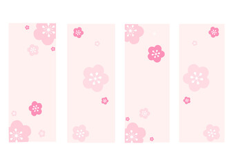 pink background with cherry blossom flowers wallpaper background 