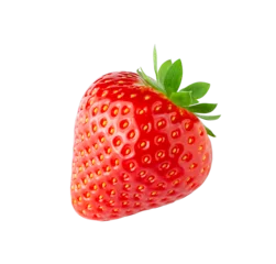 Fotobehang Strawberry isolated on white background © Anoly_D