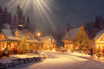 Weihnachtliche Winterlandschaft Christmas Jahreszeit