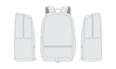 backpack vector