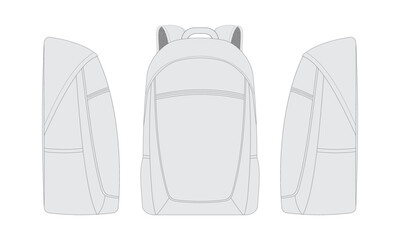 backpack vector template for development