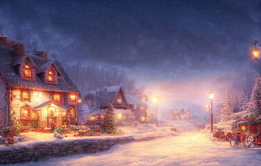 Weihnachtliche Winterlandschaft Christmas Jahreszeit