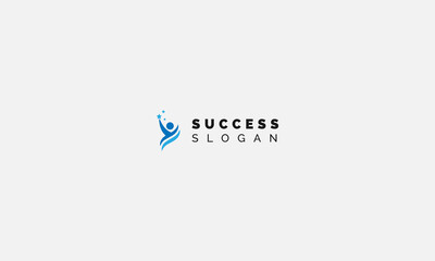 Success Man Icon Element Template Design Logos