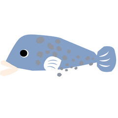 fish on a white background