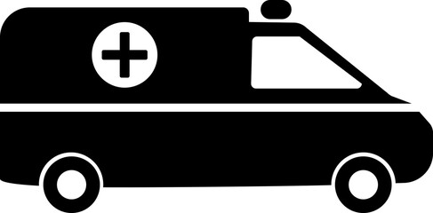 Ambulance symbol, medical icon, pictogram, transparent backgrounds