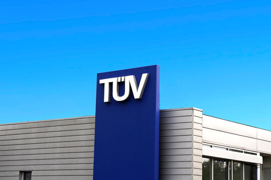 Forchheim, GERMANY : vehicle inspection point of T&Uuml;V. T&Uuml;V is one of the world&rsquo;s leading testing service providers.	