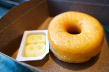 Doughnut with butter for relax time
