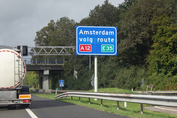 Amsterdam, route A12, E35