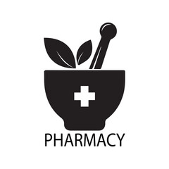 This is farmacy logo , medical and clinic symbol ayurveda graphic logo icon