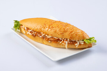 sandwich on white backgroundsandwich on white background