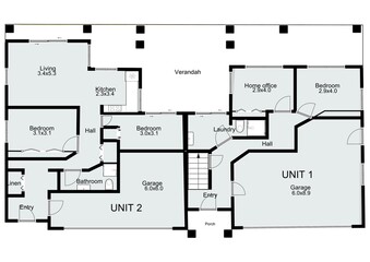 Icon floor plan. Example floor plan. House plan icon.