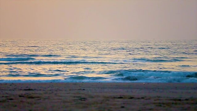 Waves of the atlantic ocean in the coast of Tamri in Morocco