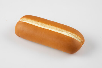 Butter bun isolated on white background