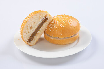 Burger isolated on white background