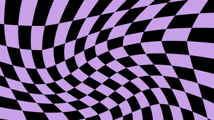 aesthetic purple and black distorted checkerboard, checkers wallpaper illustration, perfect for backdrop, wallpaper, background, banner
