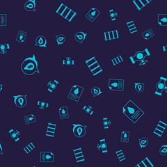 Naklejka premium Set Oil drop with dollar symbol, pipe valve, Barrel oil and Contract money and pen on seamless pattern. Vector