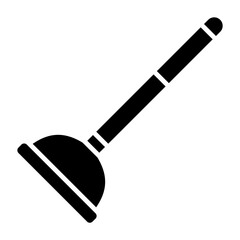 Plunger Glyph Icon