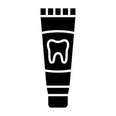 Toothpaste Glyph Icon