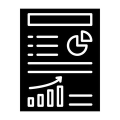 Seo Report Glyph Icon