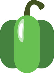 Colorful food ingredient vegetable green pepper