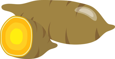 Colorful food ingredient vegetable Sweet potato