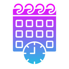 Appointment Glyph Gradient Icon