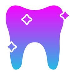 Teeth Glyph Gradient Icon