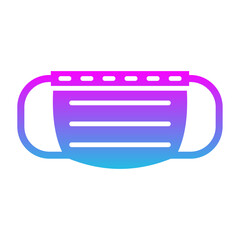 Medical Mask Glyph Gradient Icon