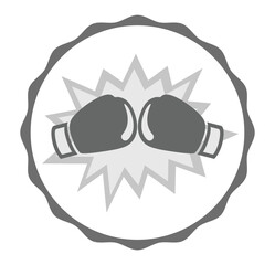 boxing glove hit splash icon