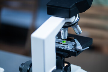 Microscope for research experiment  in laboratory biology