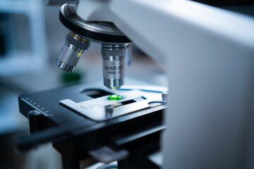 Fototapeta na wymiar Microscope for research experiment in laboratory biology