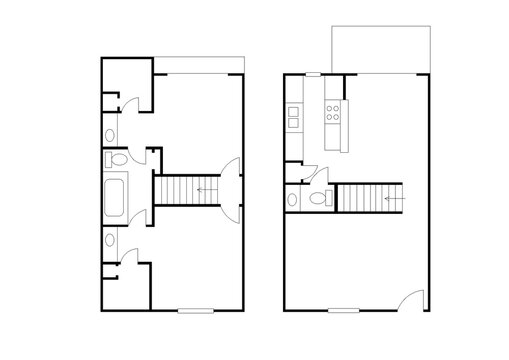 Icon floor plan. Example floor plan. House plan icon.
