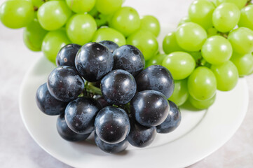 ナガノパープルとシャインマスカット