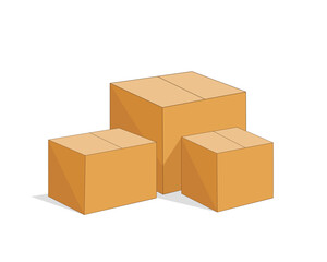 Stacked cardboard boxes
