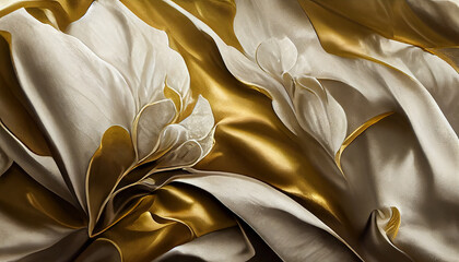 luxury cloth with floral shapes