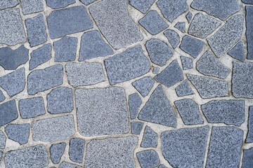 石材を使った装飾的な地面