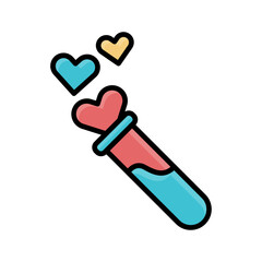 Valentine day element  heart and pills