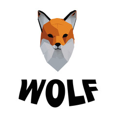 illustration vector of wolf logo. Wolf mascot vector art. wolf head illustration Logo Design. Vector icon.