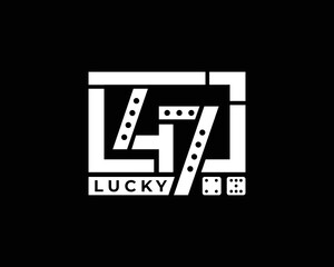 Luck 47 vector icon design