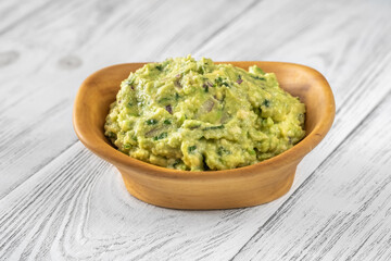 Bowl of guacamole