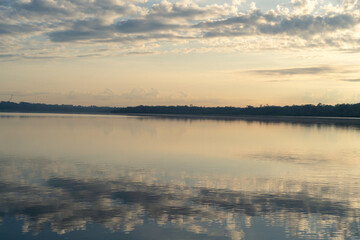 Fototapeta premium The beautiful lagoon of Limoncocha, biological reserve.