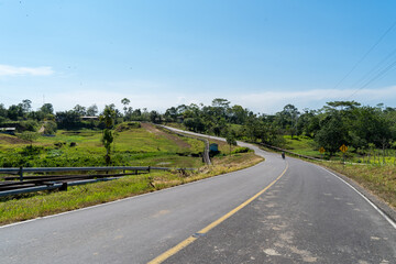 Naklejka premium road in the countryside