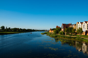 Fototapeta na wymiar panorama of the city of malbork poland europe