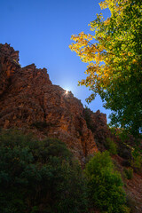 Sunburst Through the Crevice