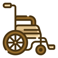 wheelchair two tone icon