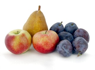 various fresh,ripe fruits as wholesome vegetarian food