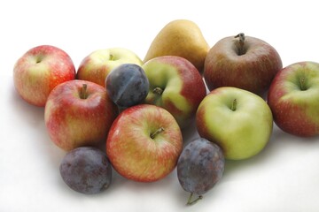 various fresh,ripe fruits as wholesome vegetarian food
