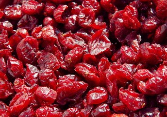 dried fruits of cranberry as tasty,sweet delicacies