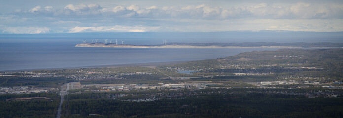 View of Fire Island from Anchorage, Alaska