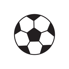 Vector soccer ball on a white background. Football logo. Soccer ball design.